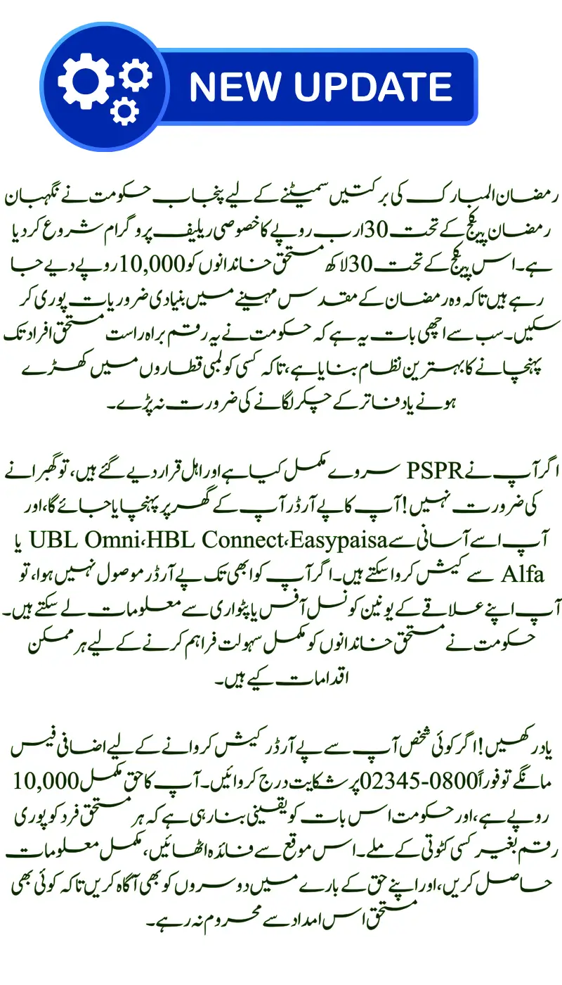 Nigehban Ramzan 10000 Payment: How to Receive Your Pay Order Easily?