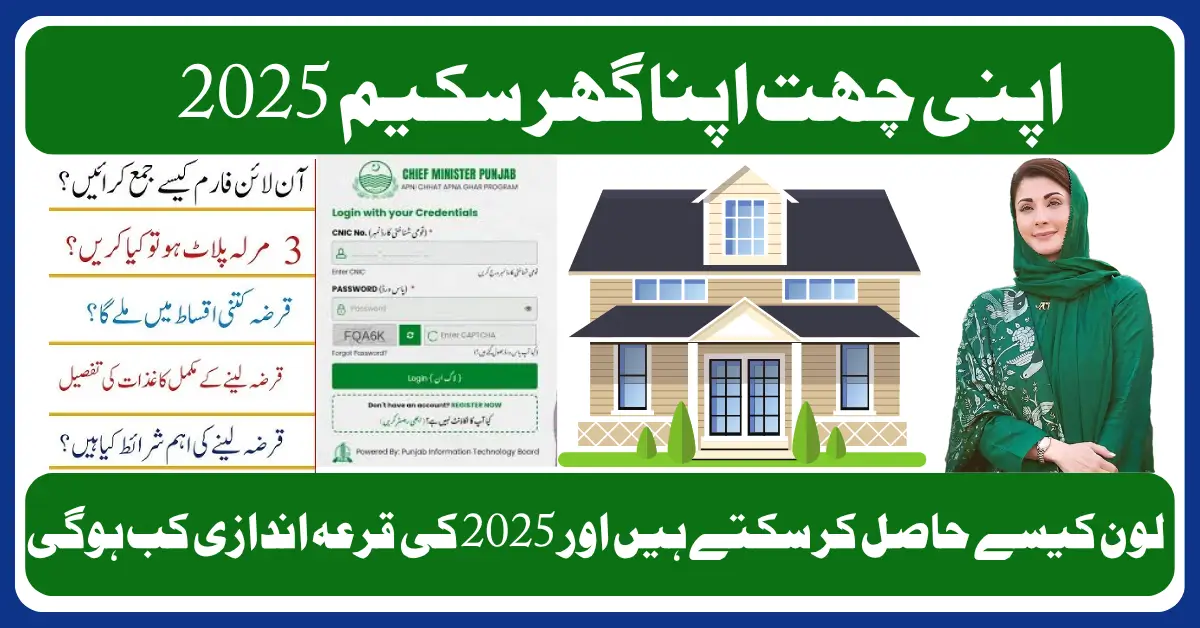 How to get an interest-free loan under the CM Punjab Apni Chhat Apni Ghar Scheme