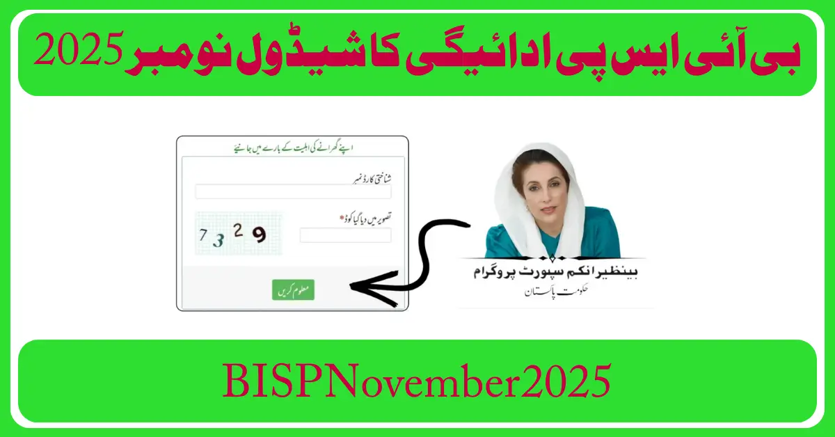 BISP 8171 November 2025 — Check Your Payment Date Now